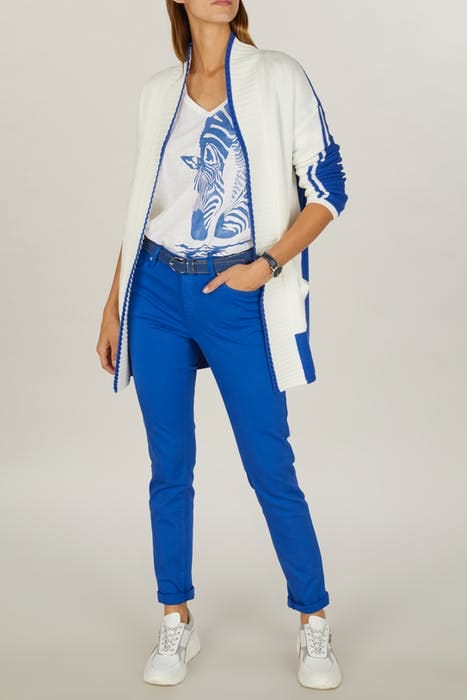 CARDIGAN STRIPE LS DETAILS WHITE 2
