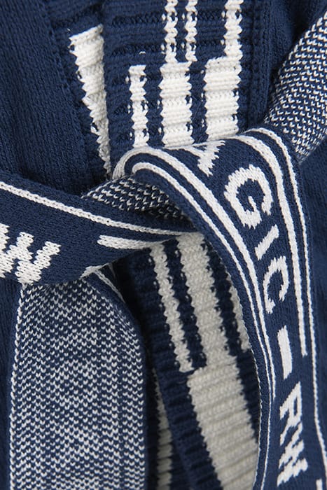 CARDIGAN WITH FANCY BELT BLUE 4