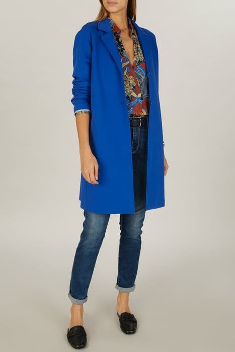 RAGLAN FLEECE COAT LS BLUE 4
