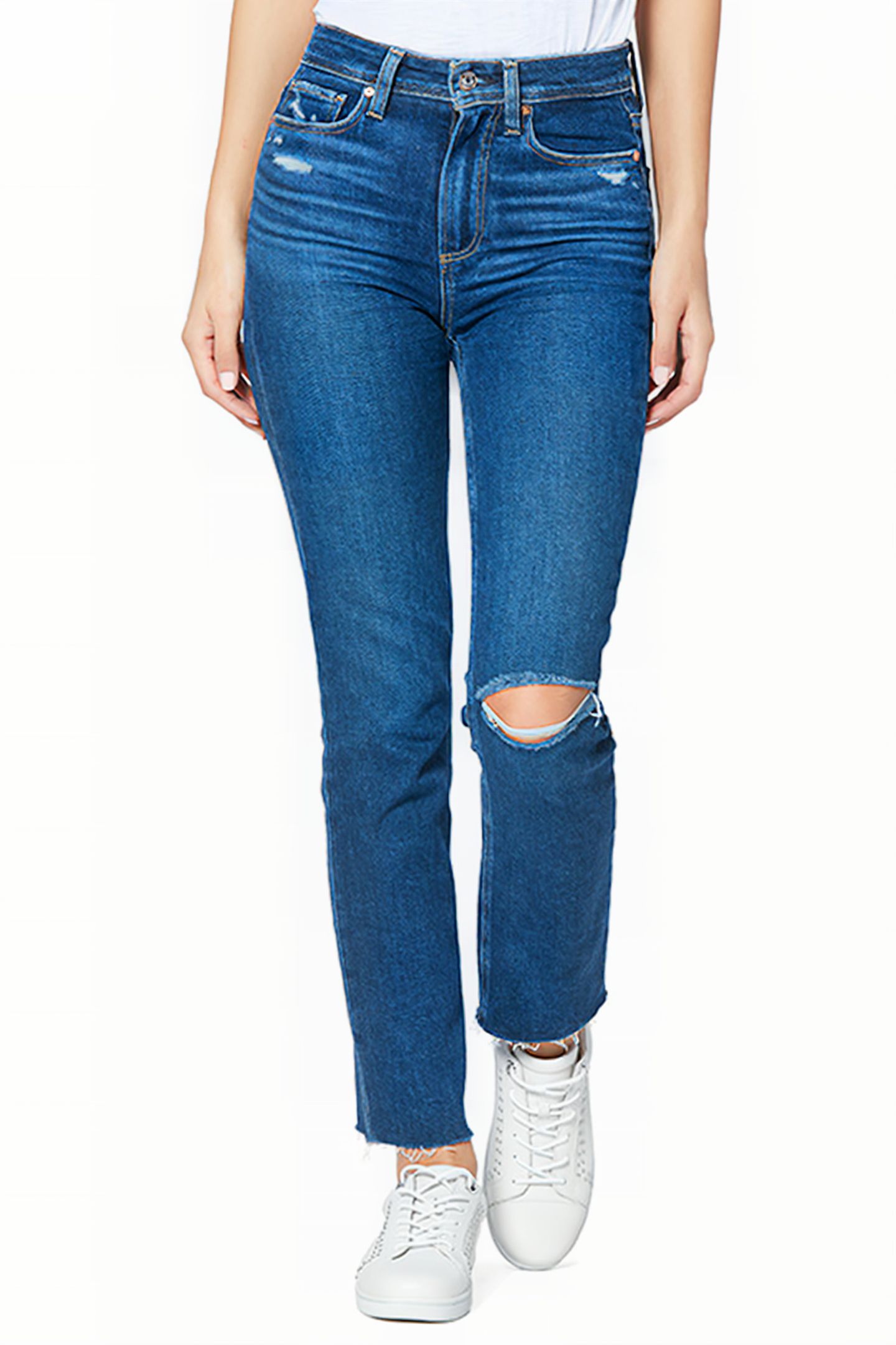 HOXTON SLIM RAW HEM SLOPES DESTRUCTED 1