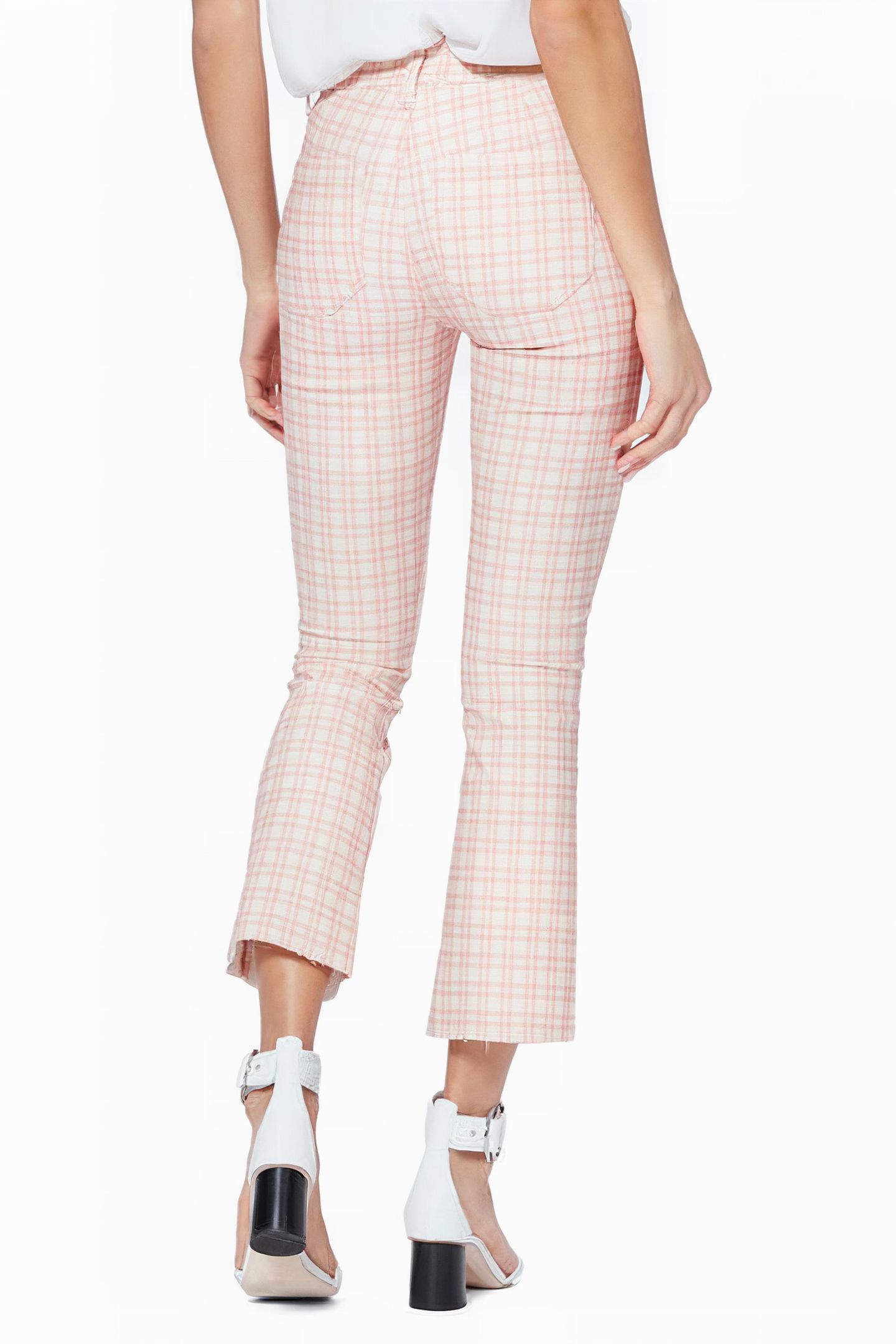 COLETTE FAUX WELT PKT RAW HEM MICRO REEF PLAID 3
