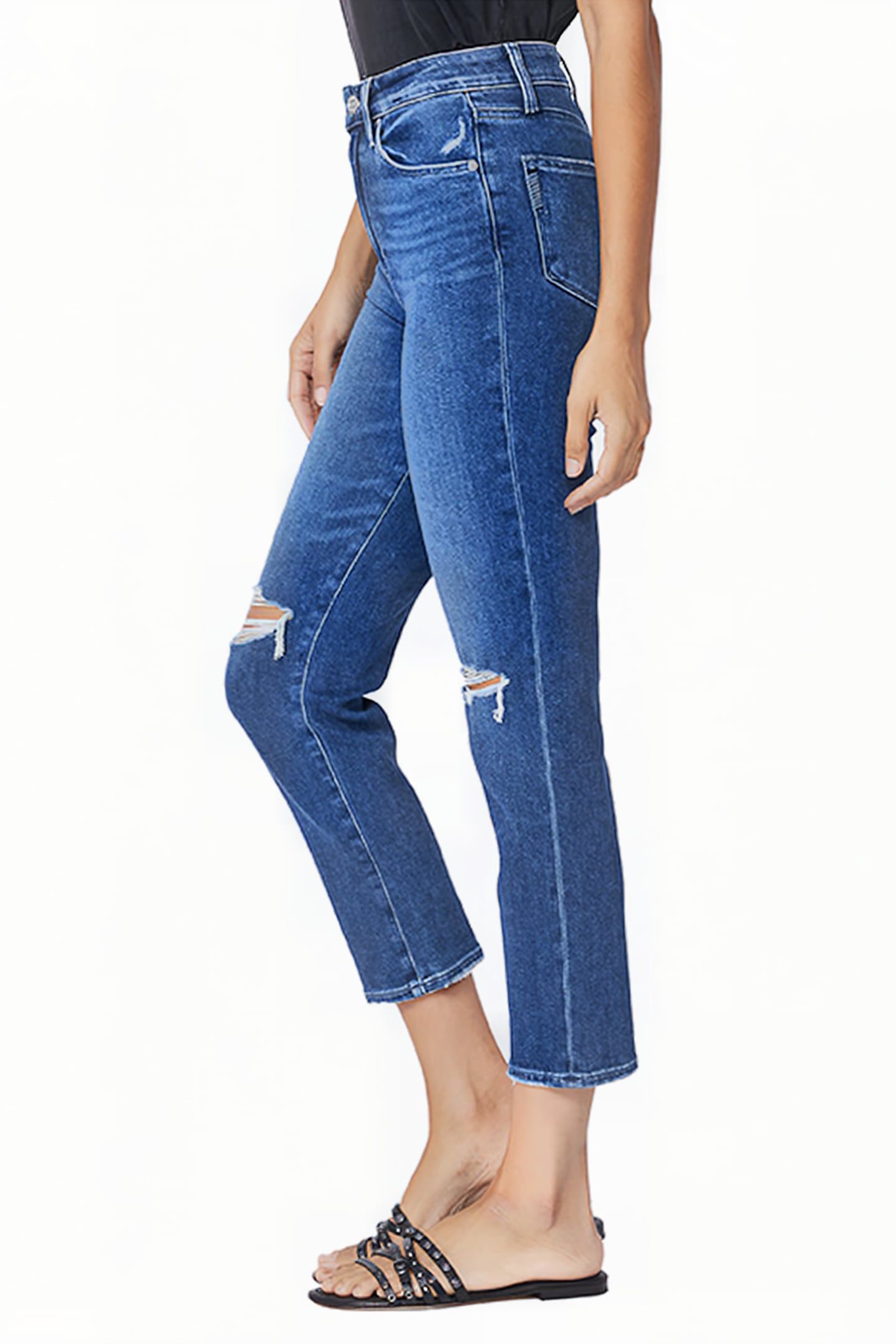 SARAH SLIM CROP STARGAZE DISTRESSED 2