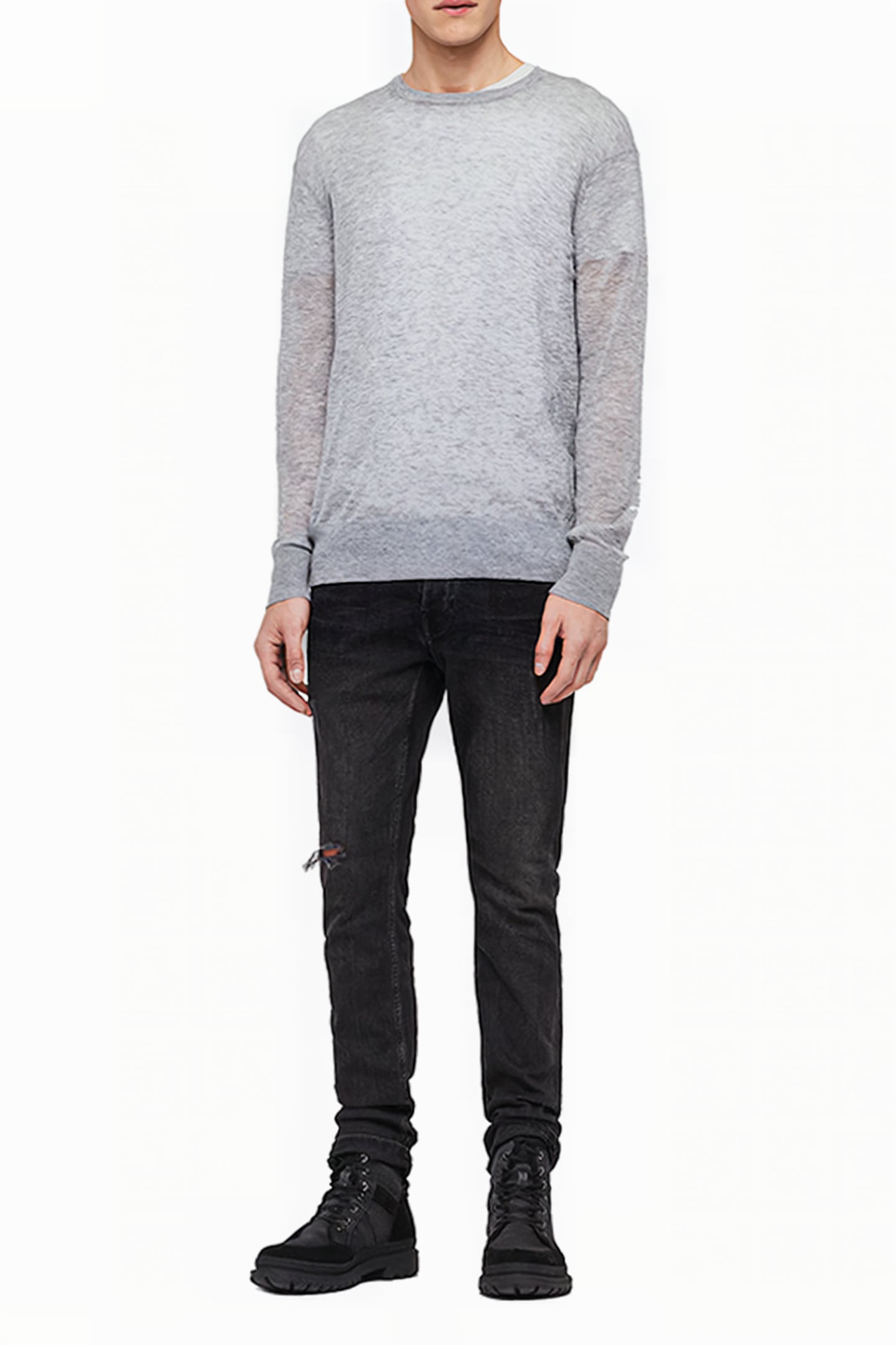 REKK CREW GREY MARL 1
