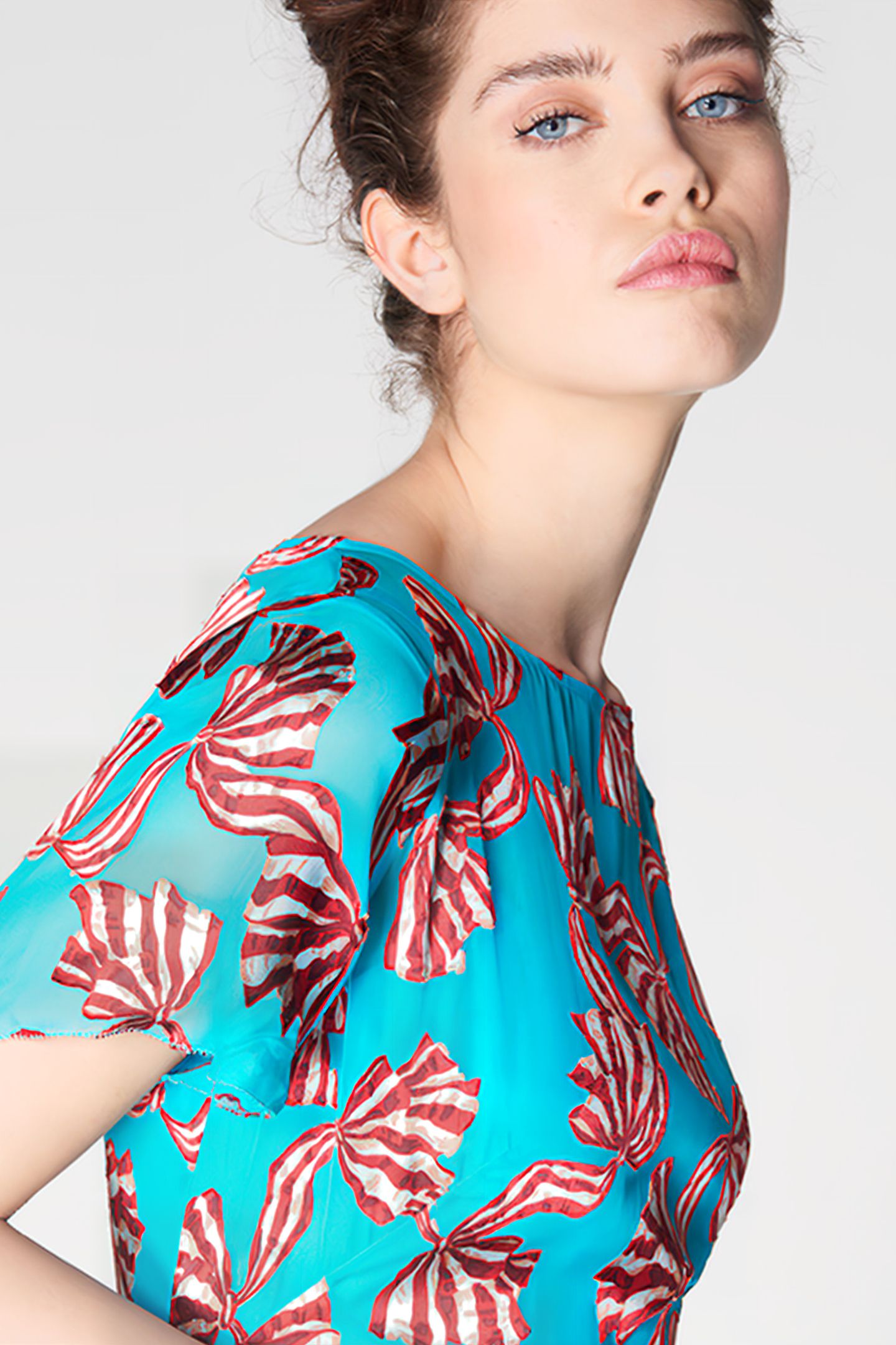 PORTER MIDI DRESS TEAL 3