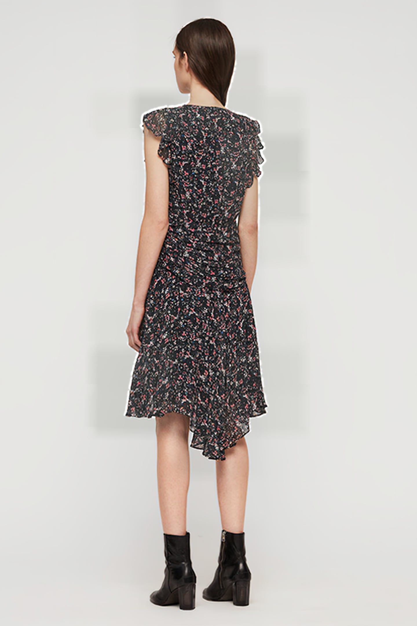 CARIS SKETCH DRESS BLACK 3