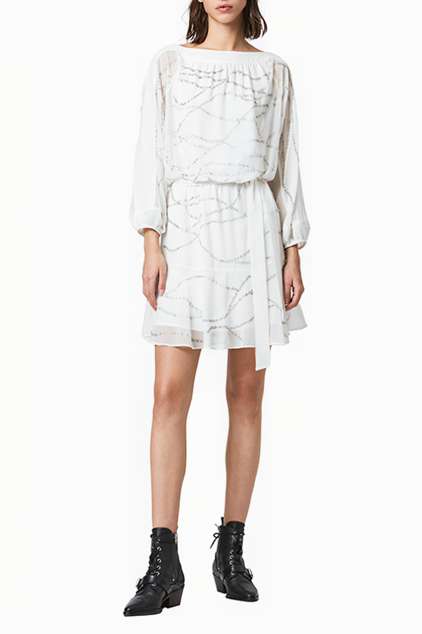 LACI EMBELLISHED DRE CHALK WHITE 1
