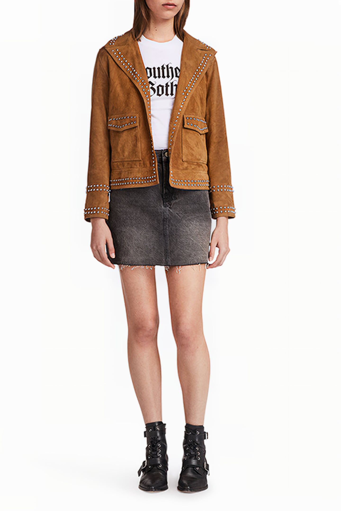 BETTY SKIRT WASHED BLACK 1