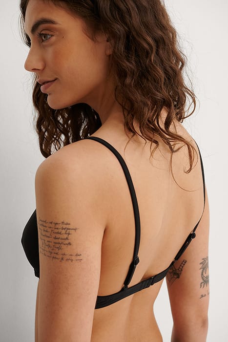 RECYCLED BIKINI BRA BLACK 2