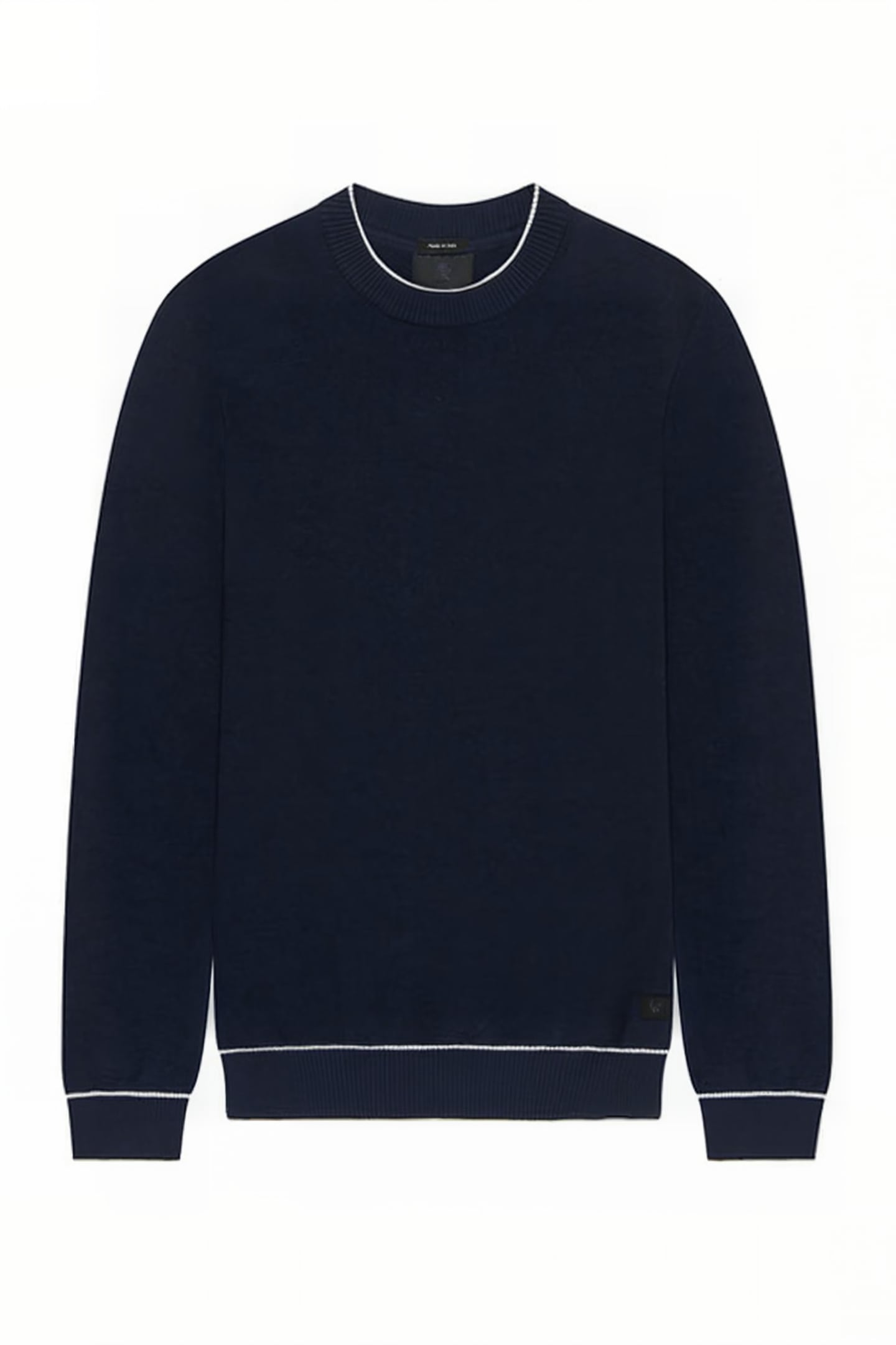 BLACK EAGLE TEXTURE KNIT CREW NECK DARK NAVY 5