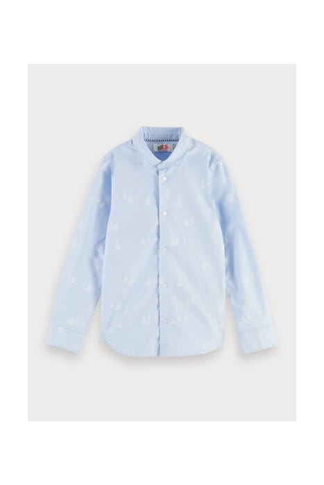 SLIM FIT - OXFORD SHIRT WITH MINI ALL-OVER PRINT COMBO X 1