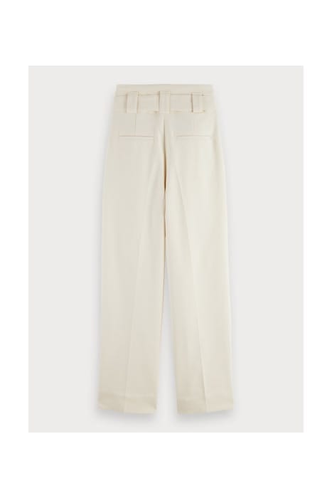 HIGH RISE PANT IN TWILL QUALITY ECRU 2