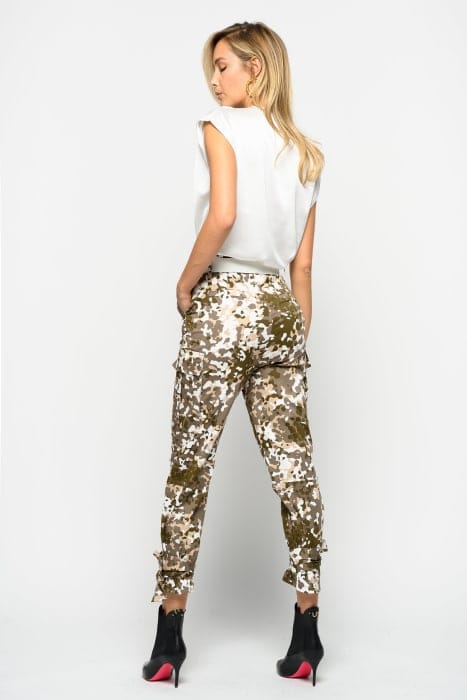 APEROL PANTALONE GABARDINA MIL BEIGE/GREEN MULTI-COLOUR 2