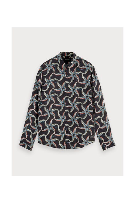 RELAXED FIT- VISCOSE ALL-OVER PRINTED SHIRT COMBO A 1