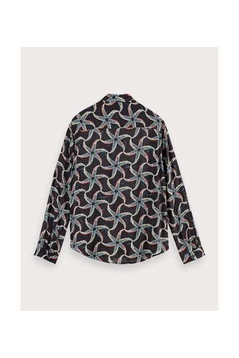 RELAXED FIT- VISCOSE ALL-OVER PRINTED SHIRT COMBO A 2