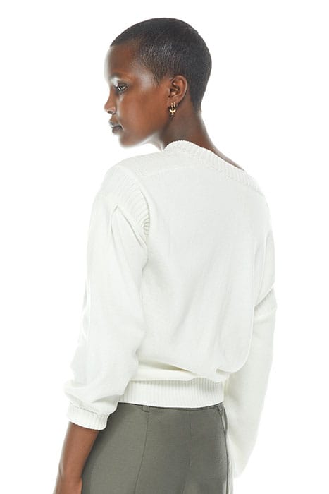 CARDIGAN LAMIUM ECRU 2
