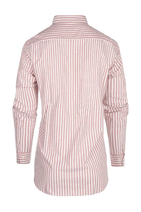 MCG RF STRETCH OXFORD STRIPE SHIRT BURNED RED 2