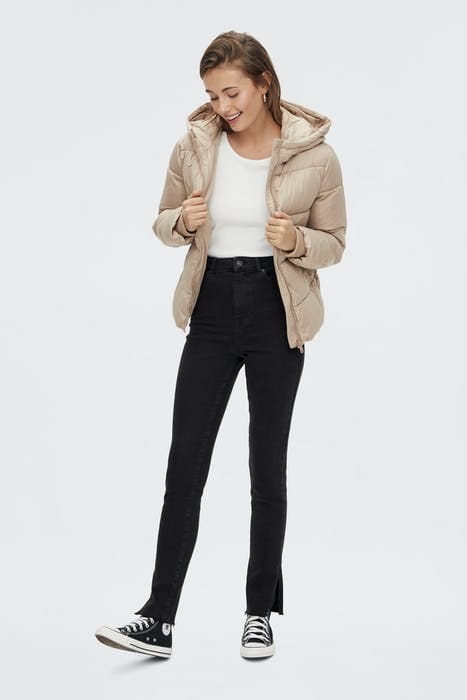 PCEMI HW SKINNY SLIT JEANS BLC BC BLACK DENIM 3