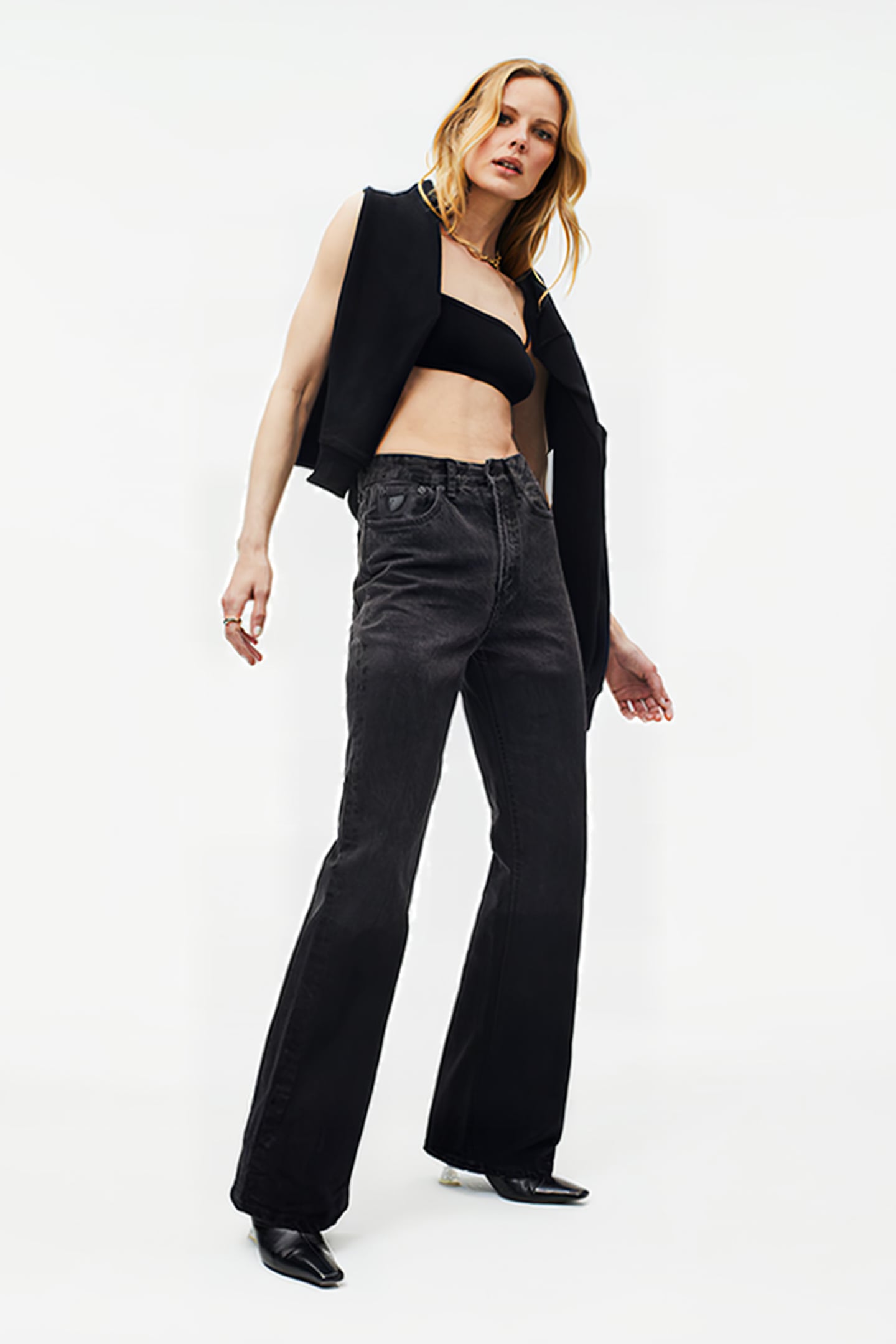 NINETTE-V BLACK TIE DYE BLACK 1