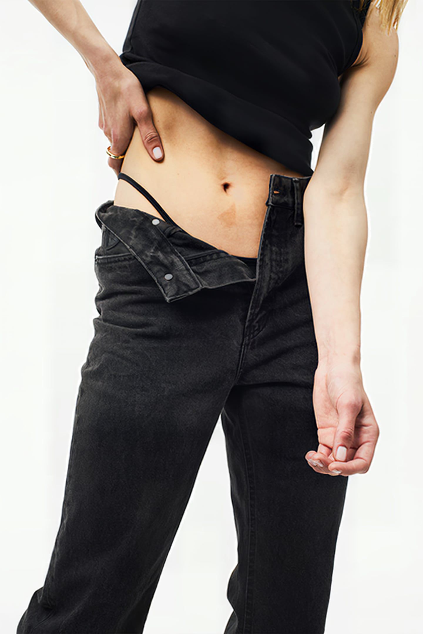 NINETTE-V BLACK TIE DYE BLACK 4
