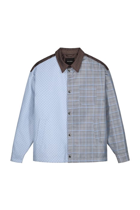 BROWN BLUE CHECK KAIR JACKET 3