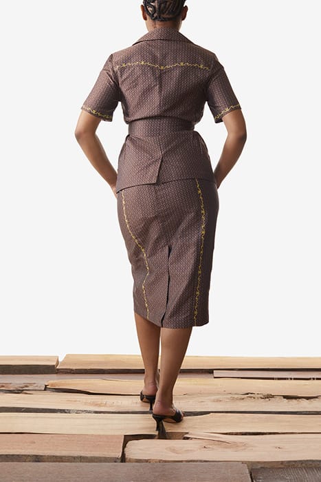 BROWN KENDRA SKIRT 2