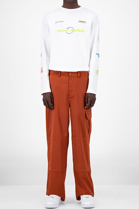 RUST JEFAC SATIN PANTS ORANGE 1