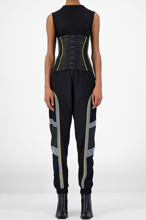 NAVY PINSTRIPE JUWAN TOP 1