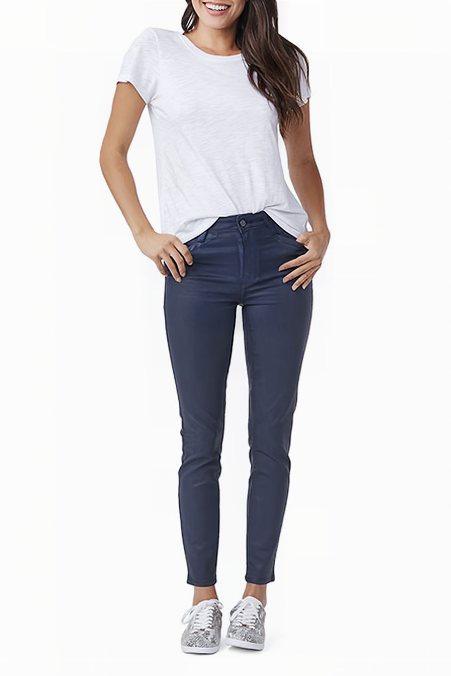 HOXTON ANKLE JOXXI POCKETS DEEP SAPPHIRE LUXE COATING 2