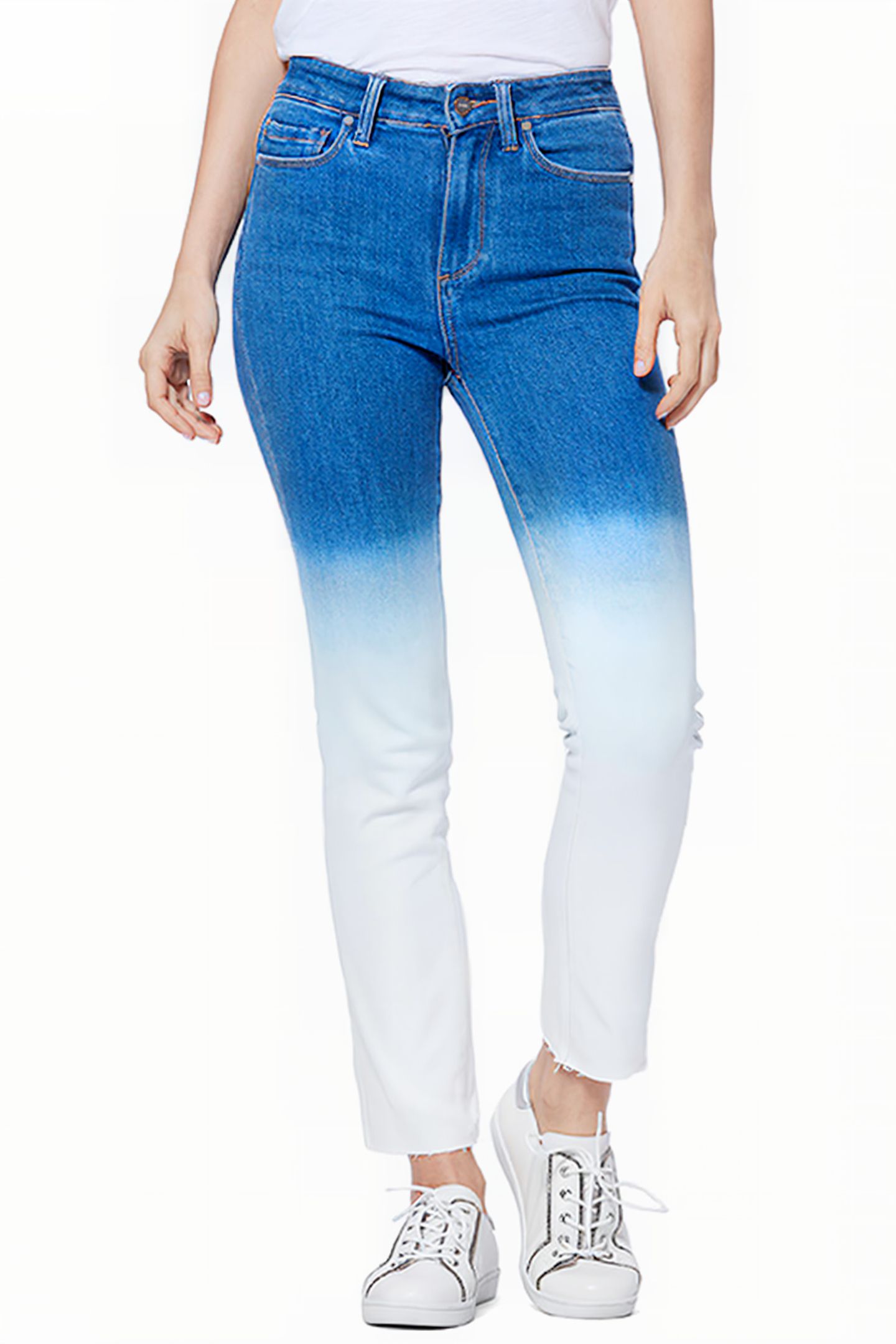 HOXTON SLIM RAW HEM ARCTIC OMBRE 1