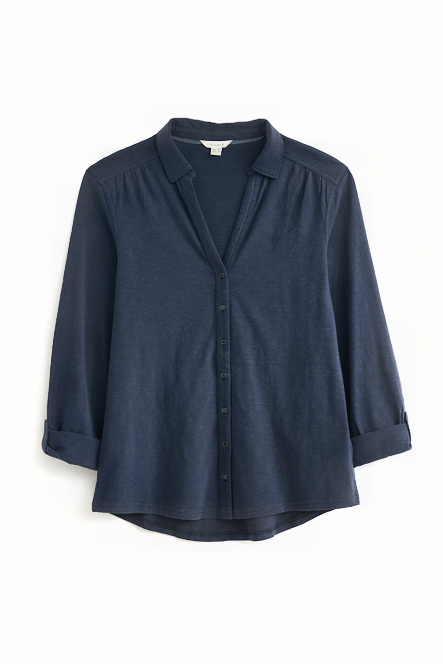 ANNIE PRINTED JERSEY SHIRT FRENCH NAVY 1