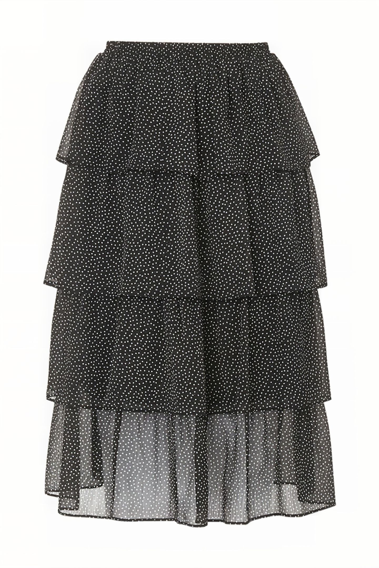BETTY MIDI SKIRT BLACK/CREAM 4