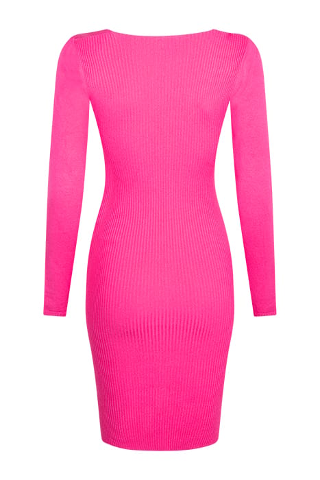 ACCORCIARE DRESS RASPBERRY RED 2