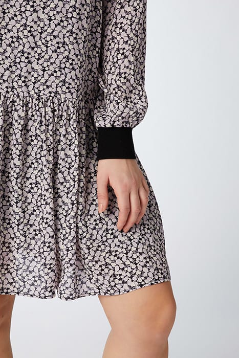 MIDI DRESS PRINTED WITH RIP DETAIL LAVENDER 4