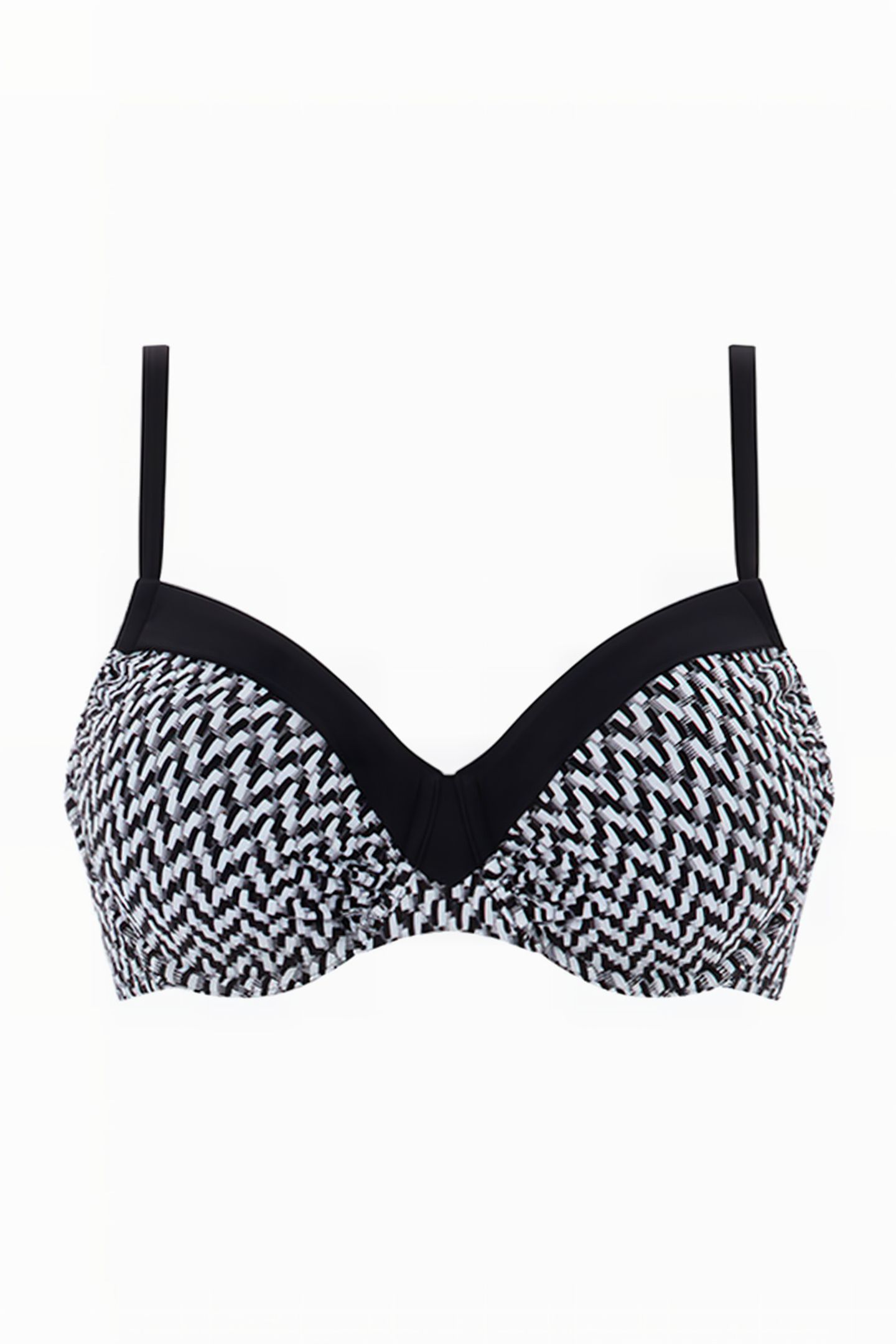 SW BRA UNDERWIRE COV BLACK / WHITE 1