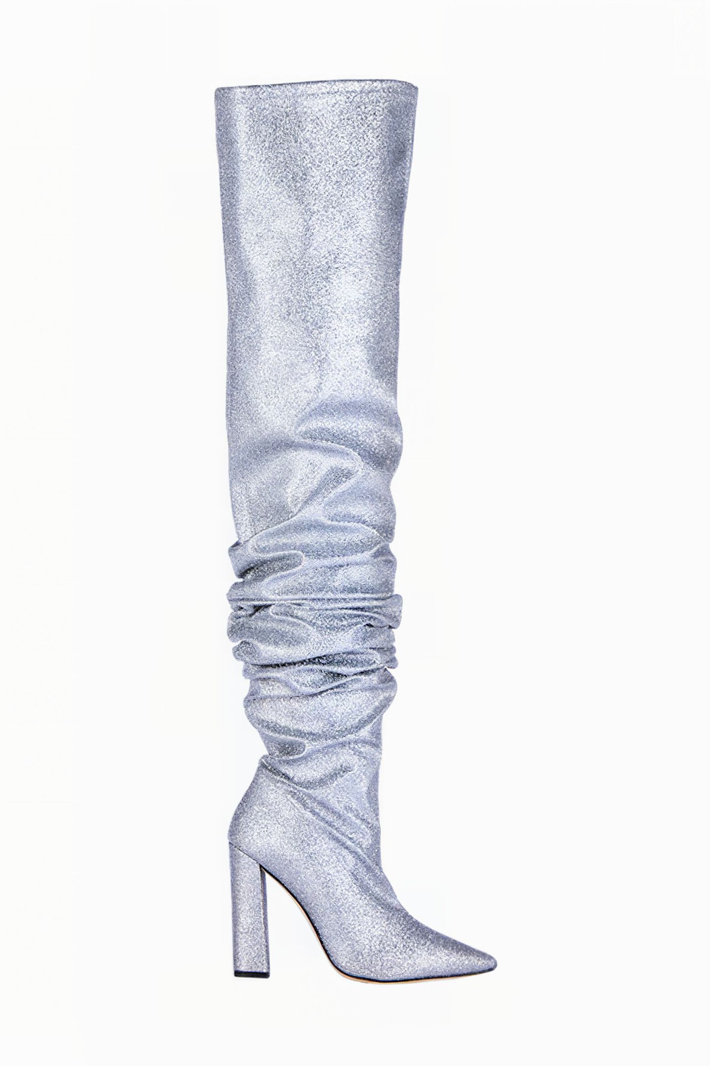 WOMEN S GLITTER OVERKNEES SILVER 1
