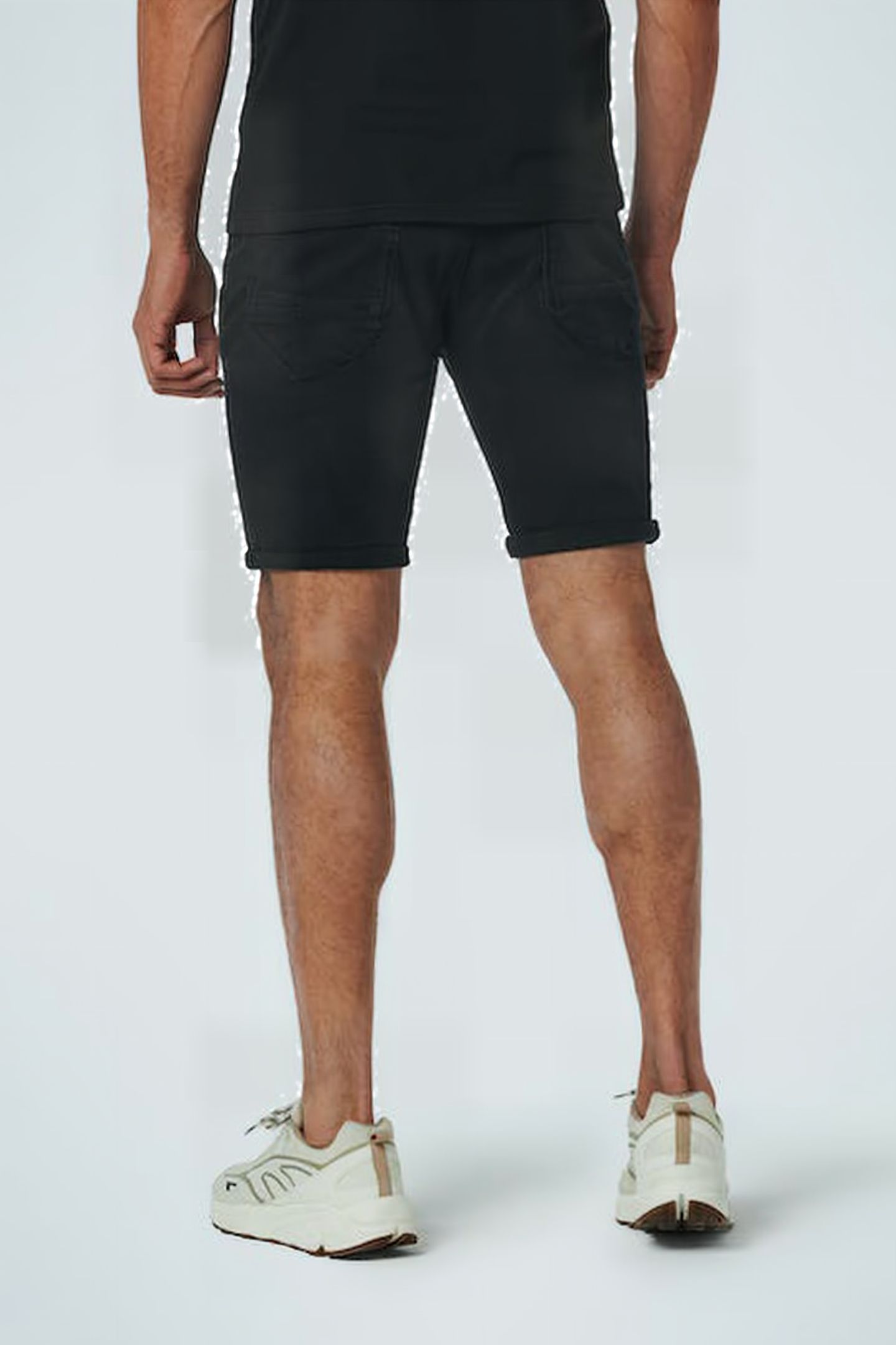 SHORT BLACK DENIM STRETCH RESPONSIBLE CHOICE BLACK DENIM 3