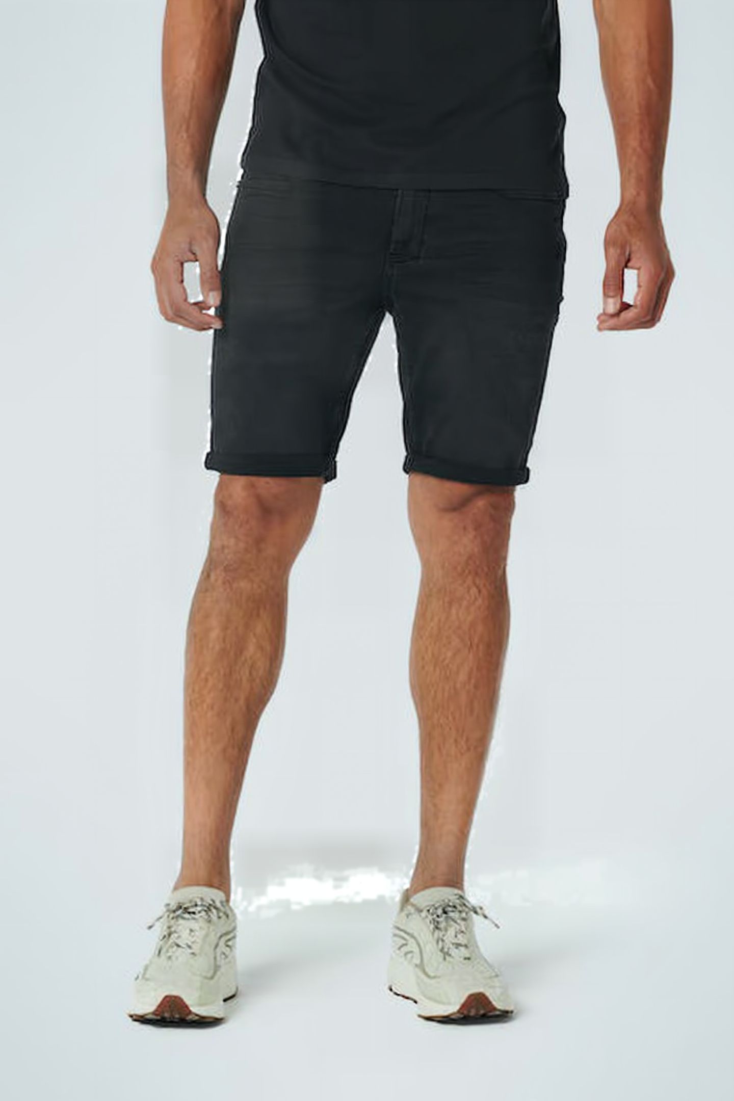 SHORT BLACK DENIM STRETCH RESPONSIBLE CHOICE BLACK DENIM 2