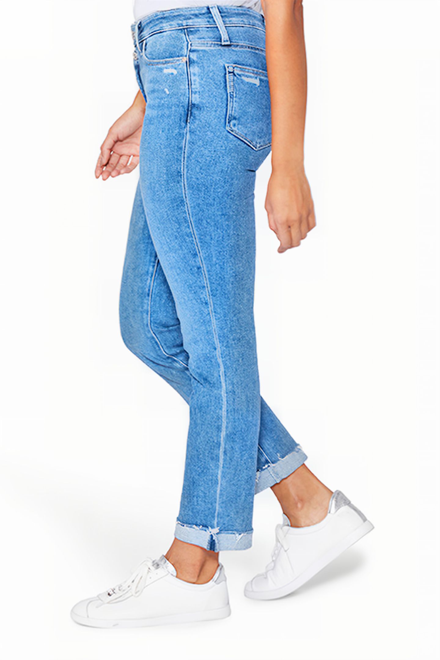 CINDY DBL BTN RAW HEM CUFF NEELAH DISTRESSED 4