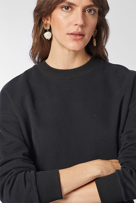 ORGANIC FELPA CREW BLACK 4