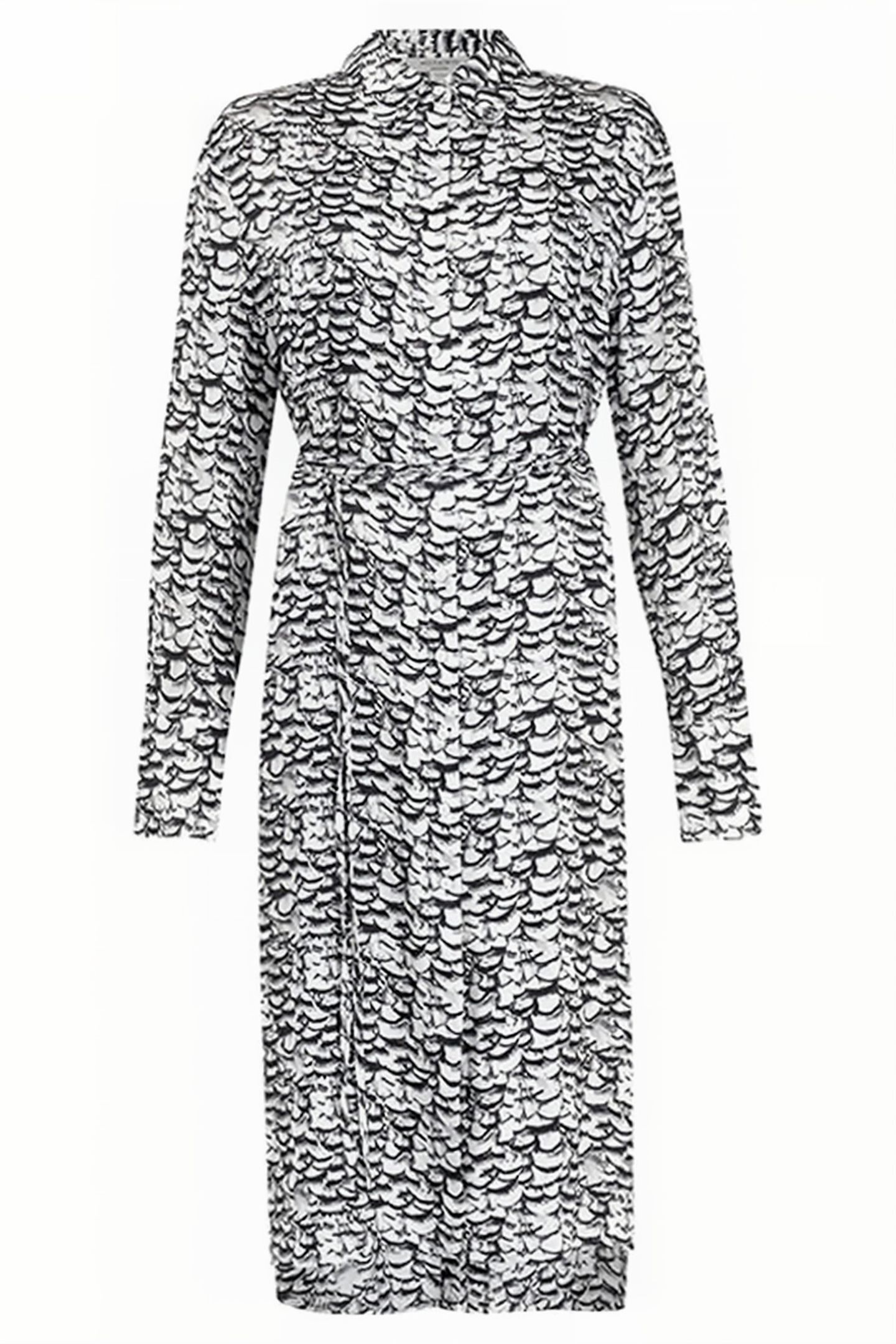 ANYA PLUME DRESS CHALK WHITE 1