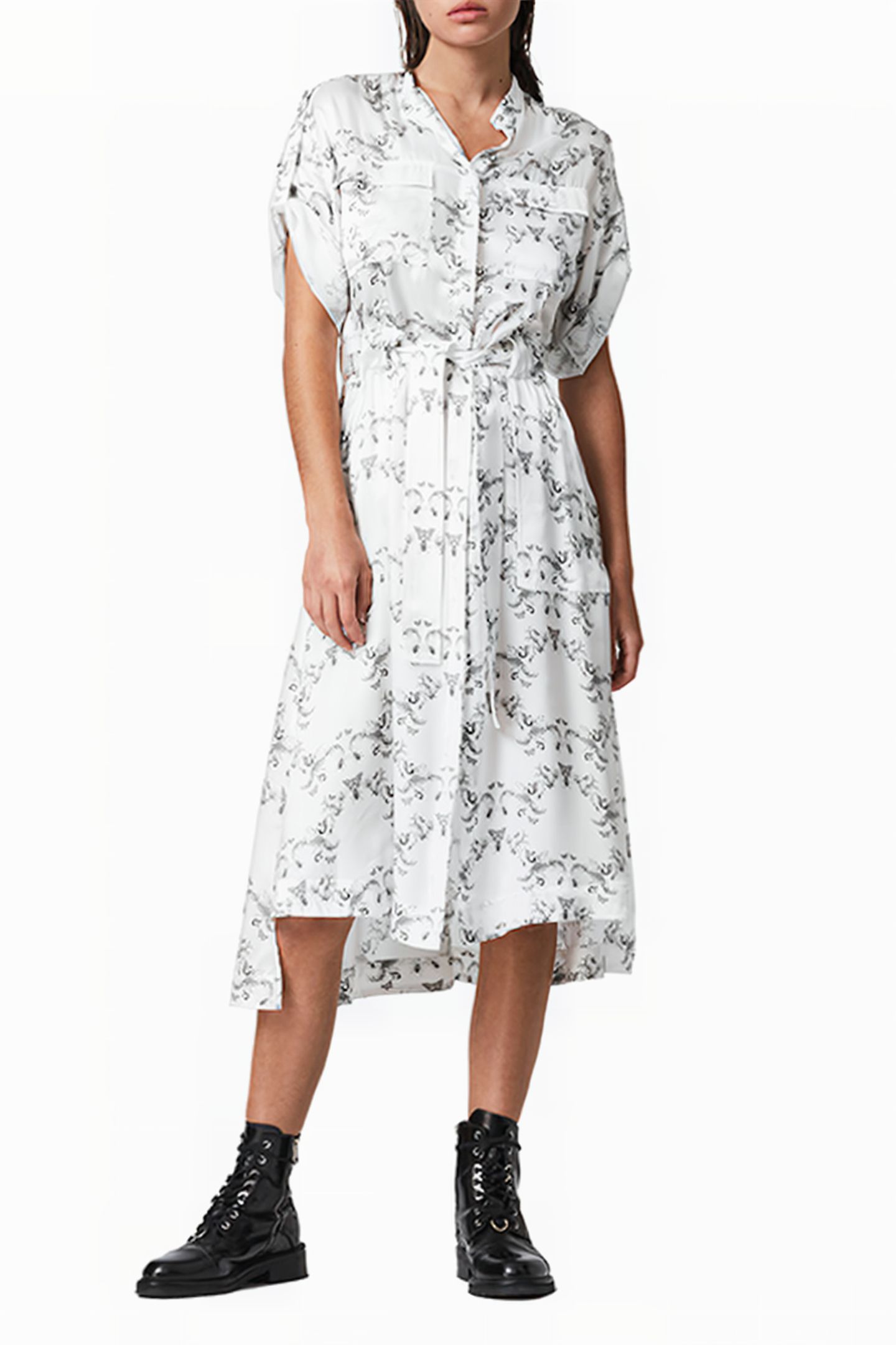 LUCIANA ASSAM DRESS WHITE 1