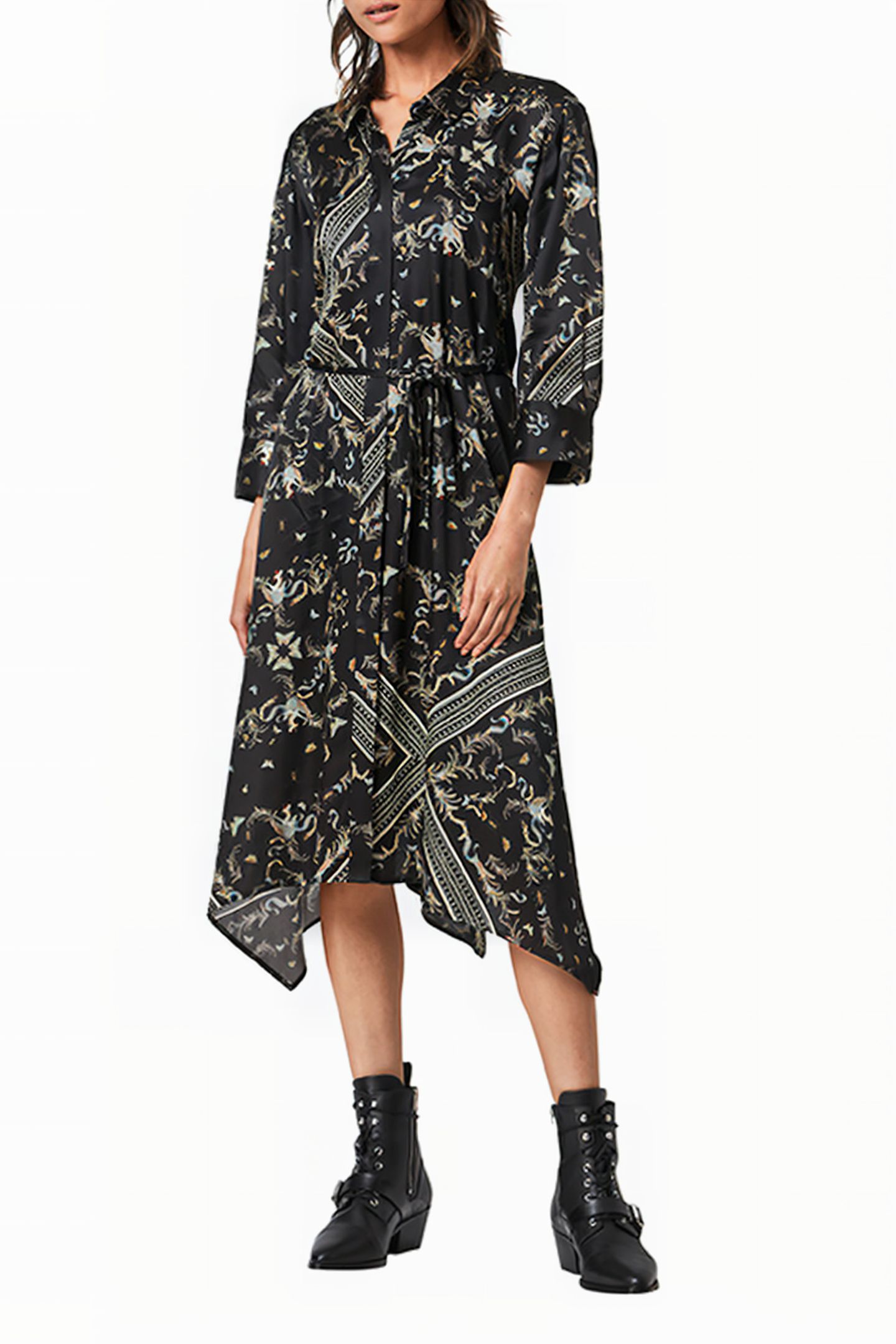 MAIA ASSAM DRESS BLACK 2