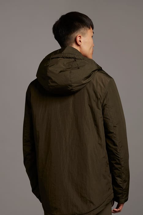 WADDED DUAL POCKET JACKET WITH FACE GUARD OLIVE 2