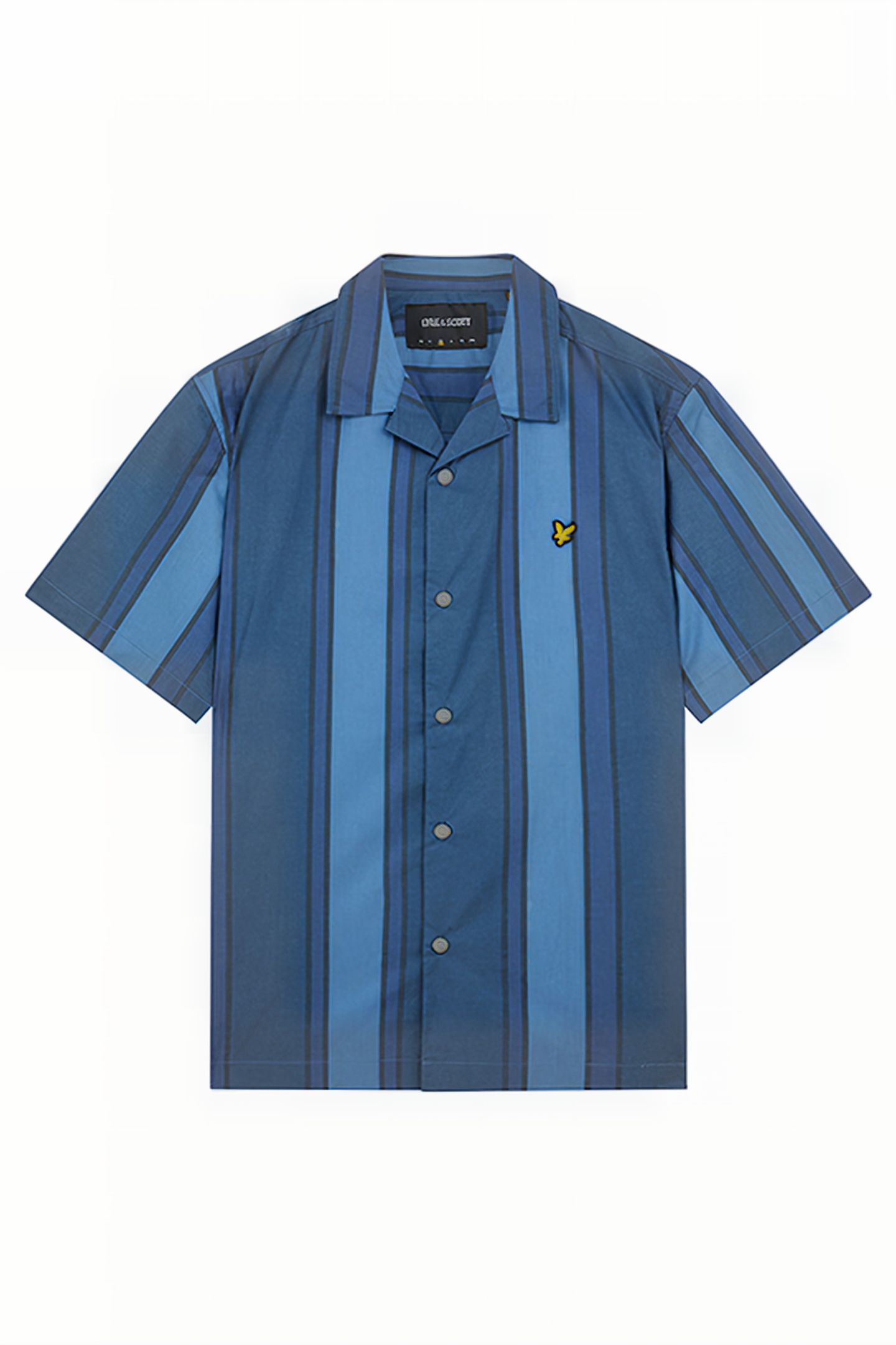 VERTICAL STRIPE RESORT SHIRT SLATE BLUE/ NAVY 5
