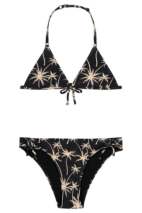 GIRLS LIZZY BIKINI SET VACATION PALM BLACK 1
