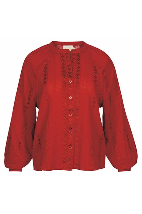 LADIES PLYMOUTH BLOUSE CLOVER STRIPE 6