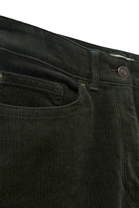 BROOKE STRAIGHT CORD TROUSER DARK GREEN 5