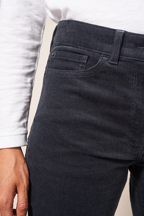 BROOKE STRAIGHT CORD TROUSER DARK GREY 4