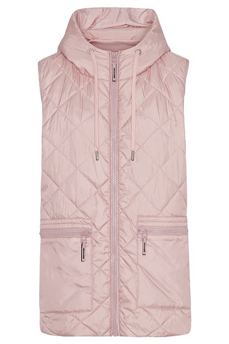10 AERIAL04 PADDED SHORT VEST PALE PINK 1