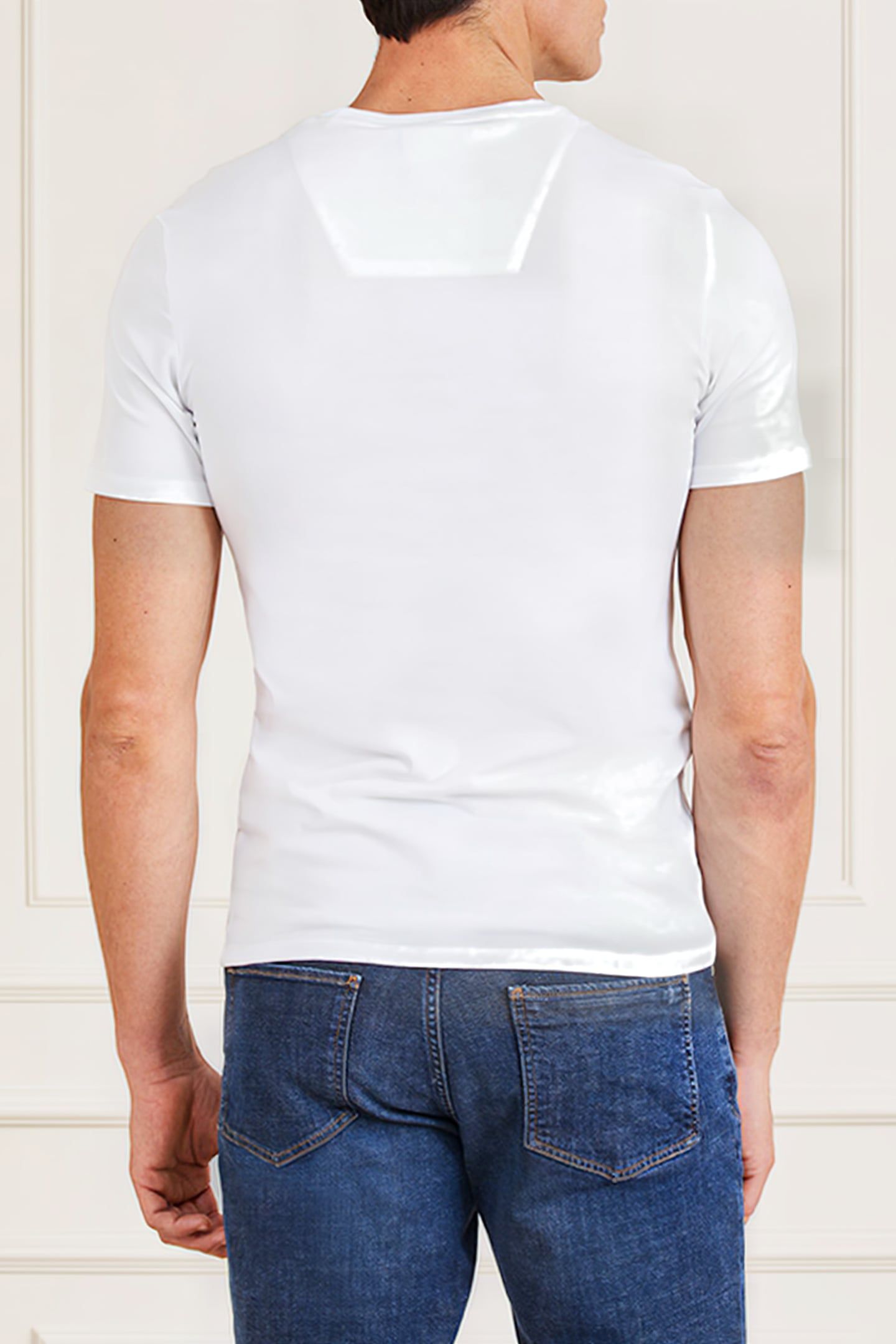 GUESS ECO TOM SS CN T-SHIRT SL PURE WHITE 3